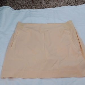 Skort with attached shorts.